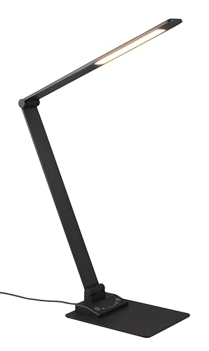 Trio Leuchten LED Schreibtischleuchte Travis 545310132, Metall Schwarz matt, inkl. 6.5 Watt LED, Dimmer, Lichtfarbe einstellbar, USB & USB-C Anschluss mit Ladefunktion Trio Leuchten LED Schreibtischleuchte Travis 545310132, Metall Schwarz matt, inkl. 6.5 Watt LED, Dimmer, Lichtfarbe einstellbar, USB & USB-C Anschluss mit Ladefunktion von Trio Leuchten