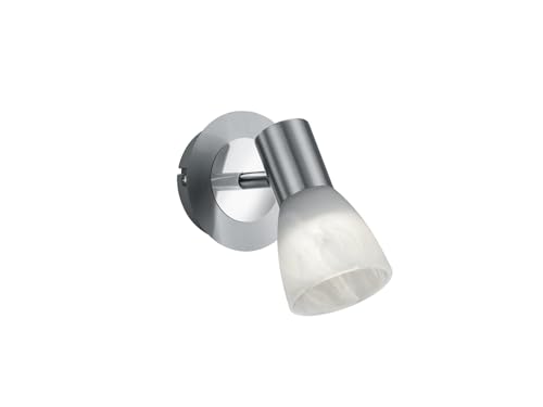 Trio Leuchten LED-Spot "Levisto" in Nickel matt, Glas alabasterfarbig weiß 871010107 von Trio Leuchten