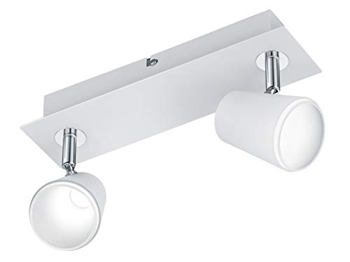 Trio Leuchten LED Spotbalken Narcos 873170231, Metall weiß matt, inkl. 2x 6 Watt LED, 16.0 x 28.5 x 9.5 cm von Trio Leuchten