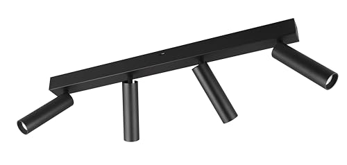 Trio Leuchten LED Spotleuchte Ambala 849210432, Metall Schwarz matt, inkl. 4x 5.5 Watt LED, Lichtfarbe einstellbar, Switch Dimmer von Trio Leuchten