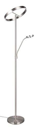 Trio Leuchten LED Stehleuchte Willis 449510207, Metall Nickel matt, 39 + 5.5 Watt LED, Lichtfarbe einstellbar, dimmbar Trio Leuchten LED Stehleuchte Willis 449510207, Metall Nickel matt, 39 + 5.5 Watt LED, Lichtfarbe einstellbar, dimmbar von Trio Leuchten