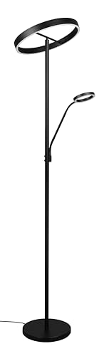 Trio Leuchten LED Stehleuchte Willis 449510232, Metall Schwarz matt, 39 + 5.5 Watt LED, Lichtfarbe einstellbar, dimmbar Trio Leuchten LED Stehleuchte Willis 449510232, Metall Schwarz matt, 39 + 5.5 Watt LED, Lichtfarbe einstellbar, dimmbar von Trio Leuchten
