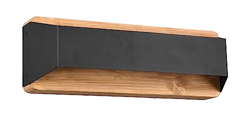 Trio Leuchten LED Wandleuchte Arino 224819132, Metall Schwarz matt, Holz, inkl. 13.5 Watt LED, Switch Dimmer Trio Leuchten LED Wandleuchte Arino 224819132, Metall Schwarz matt, Holz, inkl. 13.5 Watt LED, Switch Dimmer von Trio Leuchten