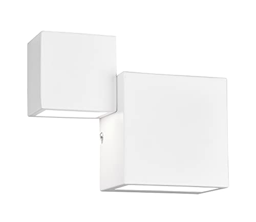 Trio Leuchten LED Wandleuchte Miguel 224910231, Metall Weiß matt, inkl. 2x 6 Watt LED, Switch Dimmer von Trio Leuchten