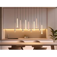 Trio Leuchten - Moderne led Pendelleuchte fiato dimmbar 11-flammig mehrfarbig, Breite 115cm Trio Leuchten - Moderne led Pendelleuchte fiato dimmbar 11-flammig mehrfarbig, Breite 115cm von Trio Leuchten