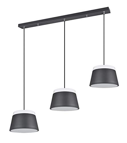 Trio Leuchten Pendelleuchte Baroness 308900642, Metall Schwarz matt, Acryl weiß, exklusiv 6x E14 von Trio Leuchten