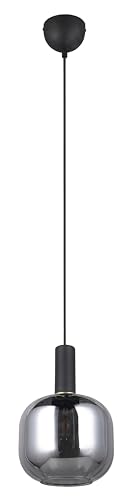 Trio Leuchten Pendelleuchte Diva 319800132, Metall Schwarz matt, Glas Chrom bedampft, exkl. 1x E27 Trio Leuchten Pendelleuchte Diva 319800132, Metall Schwarz matt, Glas Chrom bedampft, exkl. 1x E27 von Trio Leuchten