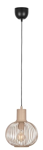 Trio Leuchten Pendelleuchte Gila 365700166, Metall sandfarbig, exkl. 1x E27, Sand Trio Leuchten Pendelleuchte Gila 365700166, Metall sandfarbig, exkl. 1x E27, Sand von Trio Leuchten