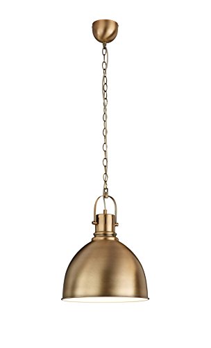 Trio Leuchten Pendelleuchte Jasper 300500104, Metall altmessing, exkl. 1x E27 von Trio Leuchten