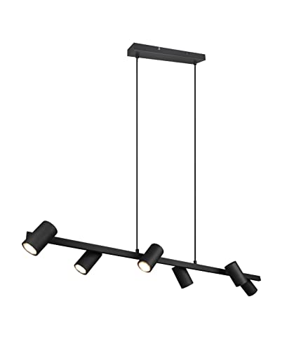 Trio Leuchten Pendelleuchte Marley 302400632, Metall Schwarz matt, exkl. 6x GU10 von Trio Leuchten