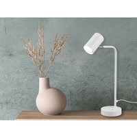 Defibrico - Schreibtischlampe marley in Weiß matt, Spot schwenkbar, Höhe 45cm von DEFIBRICO