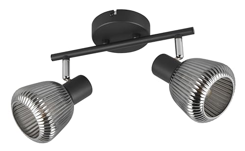 Trio Leuchten Spotbalken Tarifa 862800232, Metall Schwarz matt, Glas Chrom bedampft, exkl. 2x E14 Trio Leuchten Spotbalken Tarifa 862800232, Metall Schwarz matt, Glas Chrom bedampft, exkl. 2x E14 von Trio Leuchten