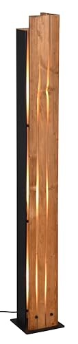 Trio Leuchten Stehleuchte Karuni 463300330, Metall Schwarz matt, Holz naturbelassen, exkl. 3x E27 Trio Leuchten Stehleuchte Karuni 463300330, Metall Schwarz matt, Holz naturbelassen, exkl. 3x E27 von Trio Leuchten