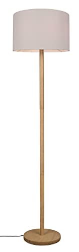 Trio Leuchten Stehleuchte Korba 401200101, Holz natur, Stoffschirm weiß, exklusiv Leuchtmittel 1x E27, Naturbelassen Trio Leuchten Stehleuchte Korba 401200101, Holz natur, Stoffschirm weiß, exklusiv Leuchtmittel 1x E27, Naturbelassen von Trio Leuchten