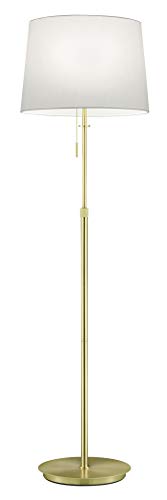Trio Leuchten Stehleuchte Lyon 409100308, Metall, Messing matt, Stoffschirm Trio Leuchten Stehleuchte Lyon 409100308, Metall, Messing matt, Stoffschirm von TRIO LIGHTING FOR YOU