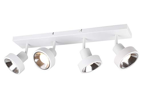 Trio Leuchten Strahler Leon 800700431, Metall Weiß matt, exkl. 4x GU10 von Trio Leuchten