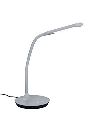 Trio Leuchten 527090111 Polo A+, LED Tischleuchte, Kunststoff, 5 Watt, Integriert, Grau, 40 x 16.4 x 41 cm von Trio Leuchten