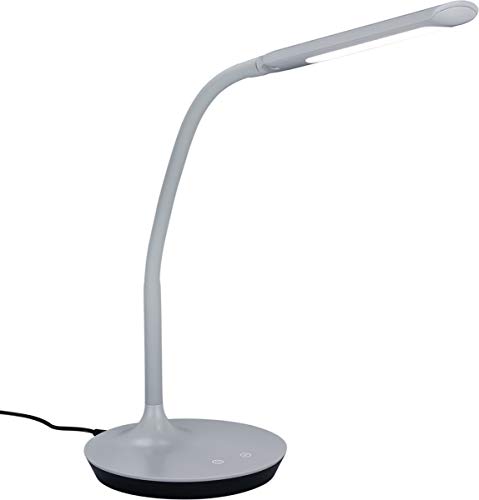 Trio Leuchten 527090111 Polo A+, LED Tischleuchte, Kunststoff, 5 Watt, Integriert, Grau, 40 x 16.4 x 41 cm von Trio Leuchten