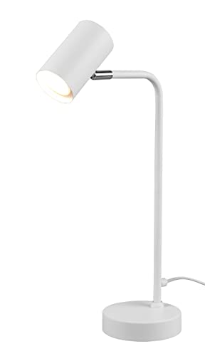 Trio Leuchten Tischleuchte Marley 512400131, Metall Weiß matt, exklusiv Leuchtmittel 1x GU10 von TRIO LIGHTING FOR YOU