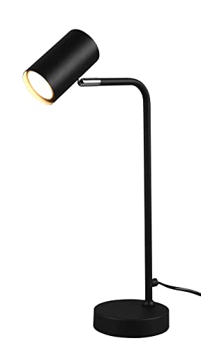 Trio Leuchten Tischleuchte Marley 512400132, Metall Schwarz matt, exklusiv Leuchtmittel 1x GU10 von TRIO LIGHTING FOR YOU