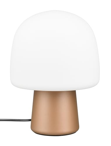 Trio Leuchten Tischleuchte Steen 568200165, Metall Coffee, Glas weiß, exkl. 1x E14 von Trio Leuchten