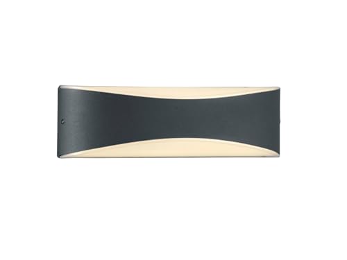 Trio Leuchten LED Wandleuchte 228560242 Konda, Aluminium anthrazit, Kunststoff weiß, 9 Watt LED, 5.9 x 23 x 7.2 cm von TRIO LIGHTING FOR YOU