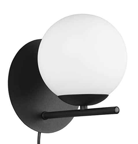 Trio Leuchten Wandleuchte Pure 202000132, Metall Schwarz matt, Glas weiß, exkl. 1x E14 max. 28 Watt, Flex Connect Trio Leuchten Wandleuchte Pure 202000132, Metall Schwarz matt, Glas weiß, exkl. 1x E14 max. 28 Watt, Flex Connect von Trio Leuchten