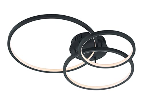 Trio Leuchten WiZ LED Deckenleuchte Aaron 652710342, 36 Watt RGBW LED mit 16 Mio. Farben + 64.000 Weißtöne + 18 LichtSzenen, Steuerung über App + Sprachsteuerung + Fernbedienung + Wandschalter Trio Leuchten WiZ LED Deckenleuchte Aaron 652710342, 36 Watt RGBW LED mit 16 Mio. Farben + 64.000 Weißtöne + 18 LichtSzenen, Steuerung über App + Sprachsteuerung + Fernbedienung + Wandschalter von Trio Leuchten