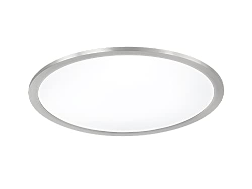 Trio Leuchten WiZ LED Deckenleuchte Griffin 657494007, 20 Watt RGBW LED mit 16 Mio. Farben + 64.000 Weißtöne + 18 LichtSzenen, Steuerung über App + Sprachsteuerung + Fernbedienung + Wandschalter von Trio Leuchten