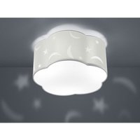 Trio Leuchten - led Deckenleuchte rund Ø40cm in weiß, Stoffschirm mit Mond + Sternen Motiv Trio Leuchten - led Deckenleuchte rund Ø40cm in weiß, Stoffschirm mit Mond + Sternen Motiv von Trio Leuchten