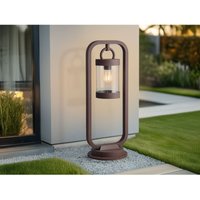 Meinewunschleuchte - led Wegeleuchte Landhausstil, Laterne in Rostoptik, Höhe 60cm von MEINEWUNSCHLEUCHTE