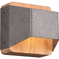 Wandleuchte Stahl 12 cm inkl. LED 3-stufig dimmbar - Tyko von Trio Leuchten