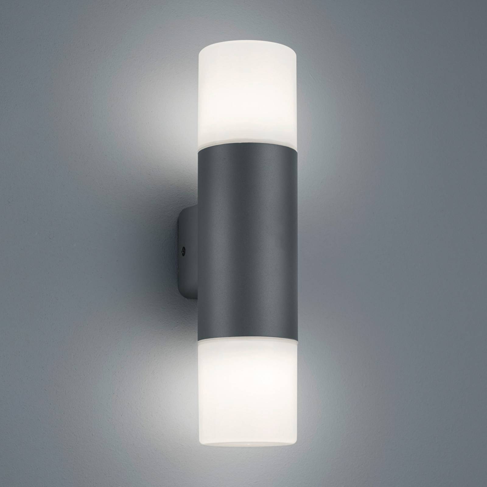 Außenwandlampe Hoosic zweiflammig, anthrazit von Trio Lighting