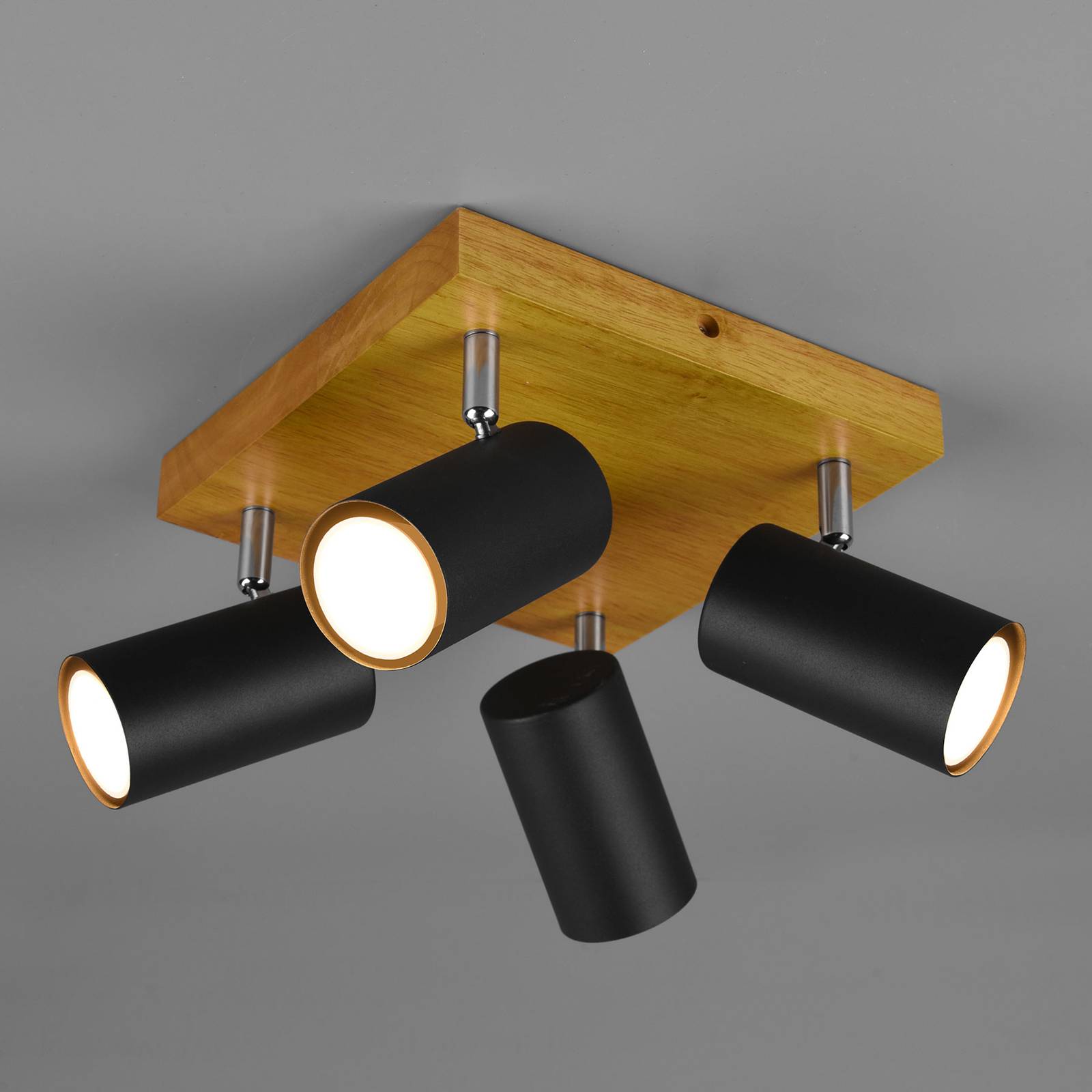 Deckenstrahler Marley, schwarz matt, 4-flammig von Trio Lighting