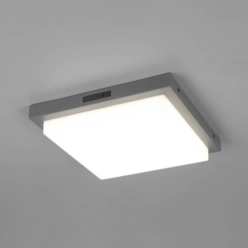 LED-Außenwandleuchte Bermejo, eckig, Sensor, CCT, anthrazit von Trio Lighting