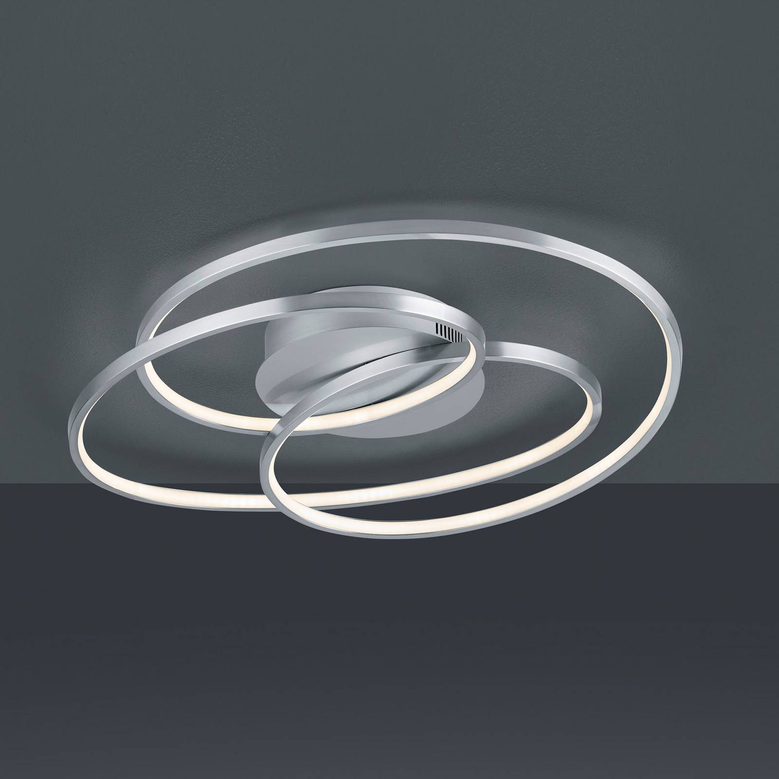 LED-Deckenlampe Gale, 60 cm, nickel matt von Trio Lighting