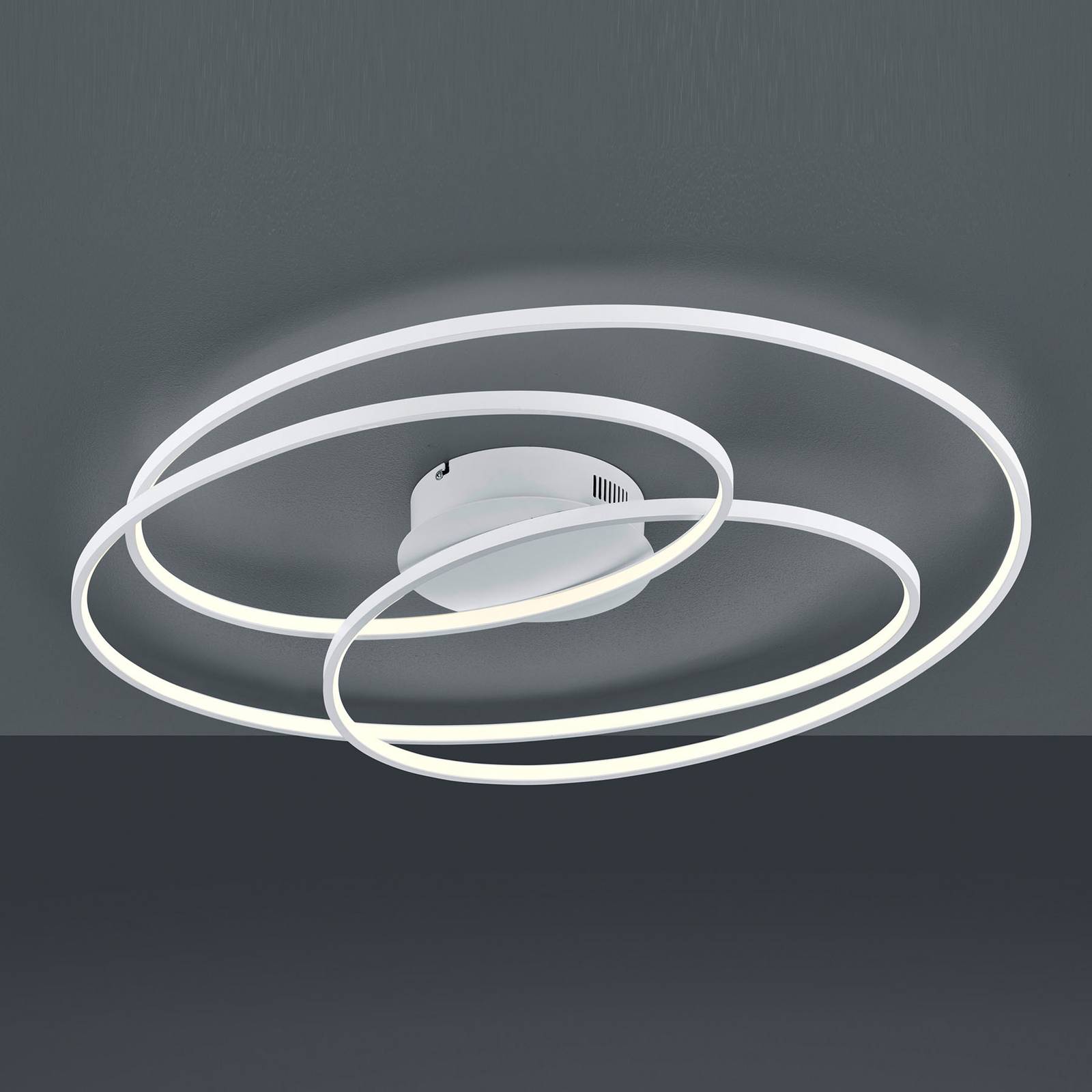 LED-Deckenlampe Gale, 80 cm, weiß matt von Trio Lighting