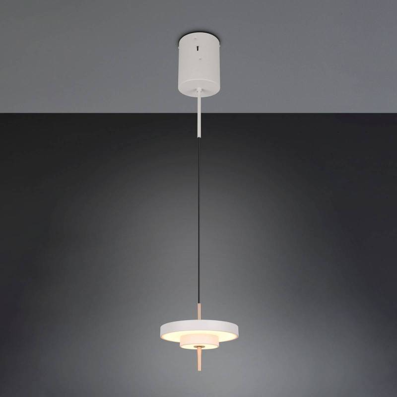 LED-Hängelampe Keaton, hellgrau, Ø 20 cm, Metall, CCT LED-Hängelampe Keaton, hellgrau, Ø 20 cm, Metall, CCT von Trio Lighting