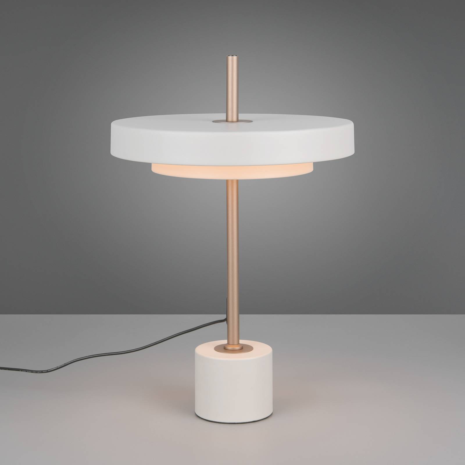 LED-Tischlampe Keaton, hellgrau, Höhe 45 cm, Metall, CCT LED-Tischlampe Keaton, hellgrau, Höhe 45 cm, Metall, CCT von Trio Lighting