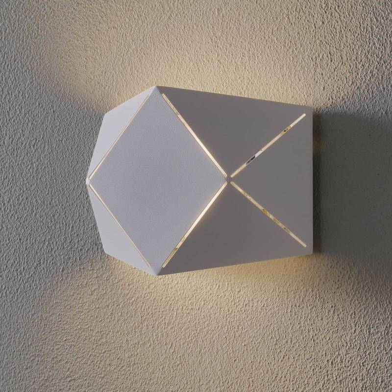 LED-Wandlampe Zandor in Weiß, Breite 18 cm von Trio Lighting