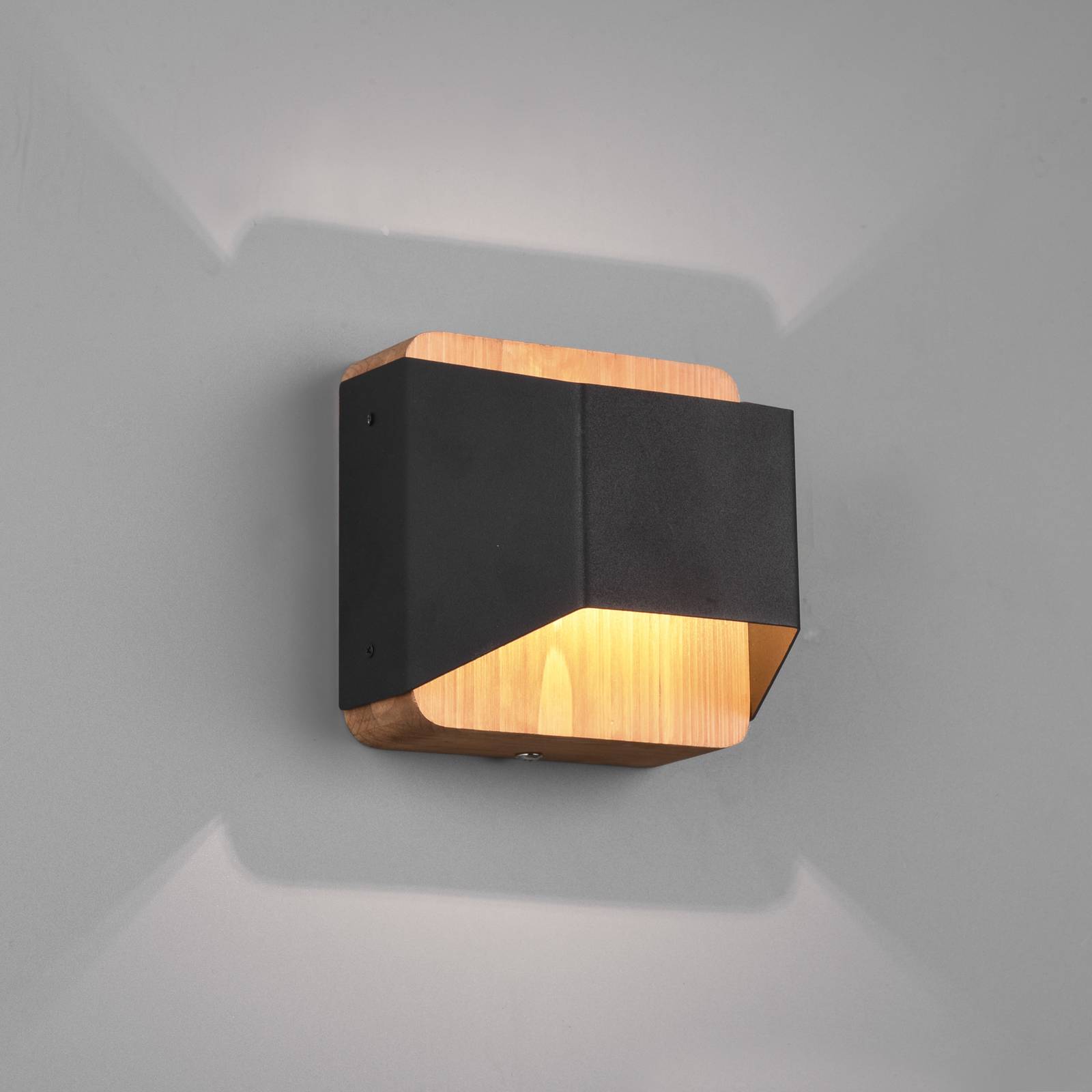LED-Wandleuchte Arino, schwarz, Breite 12,2 cm von Trio Lighting