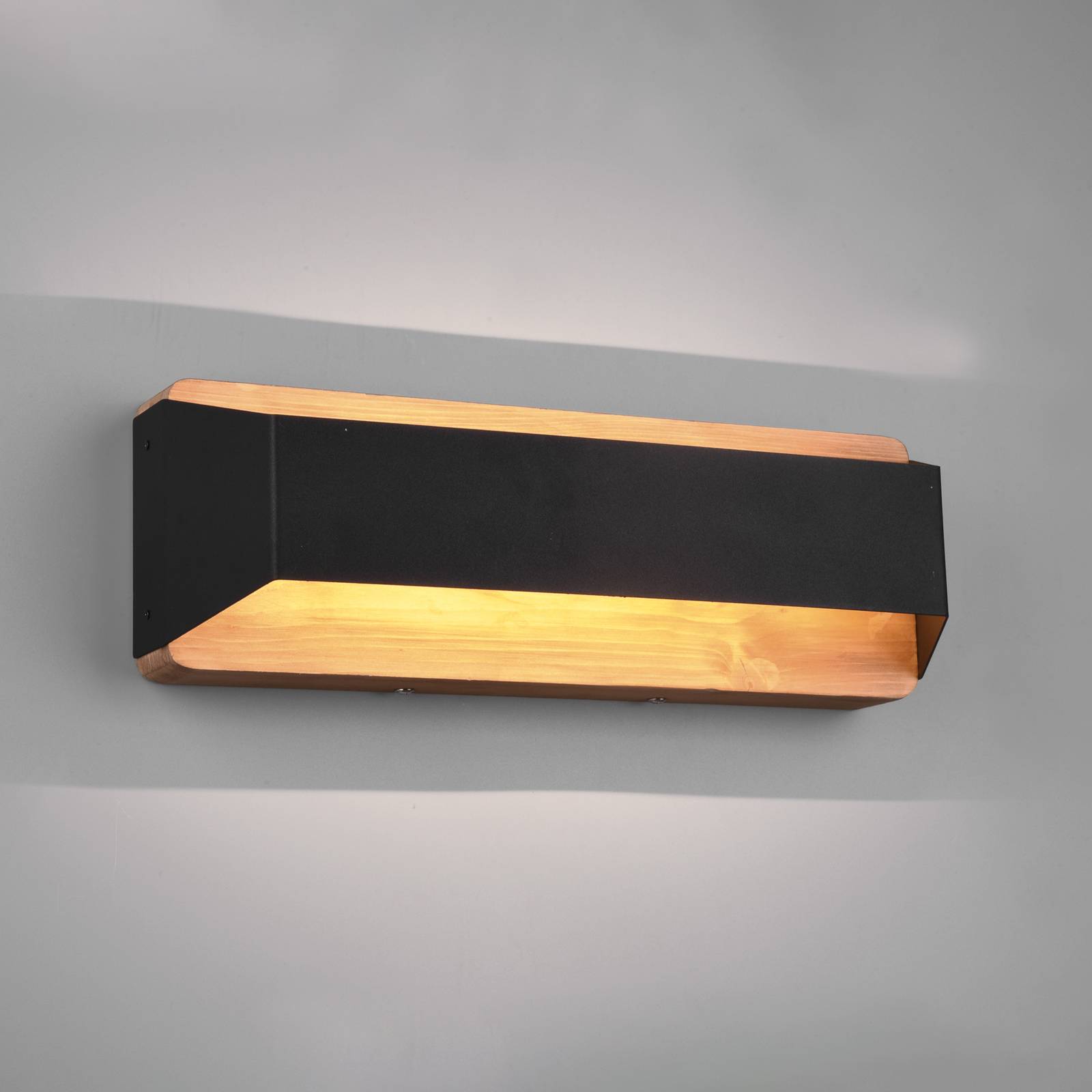 LED-Wandleuchte Arino, schwarz, Breite 35,2 cm von Trio Lighting