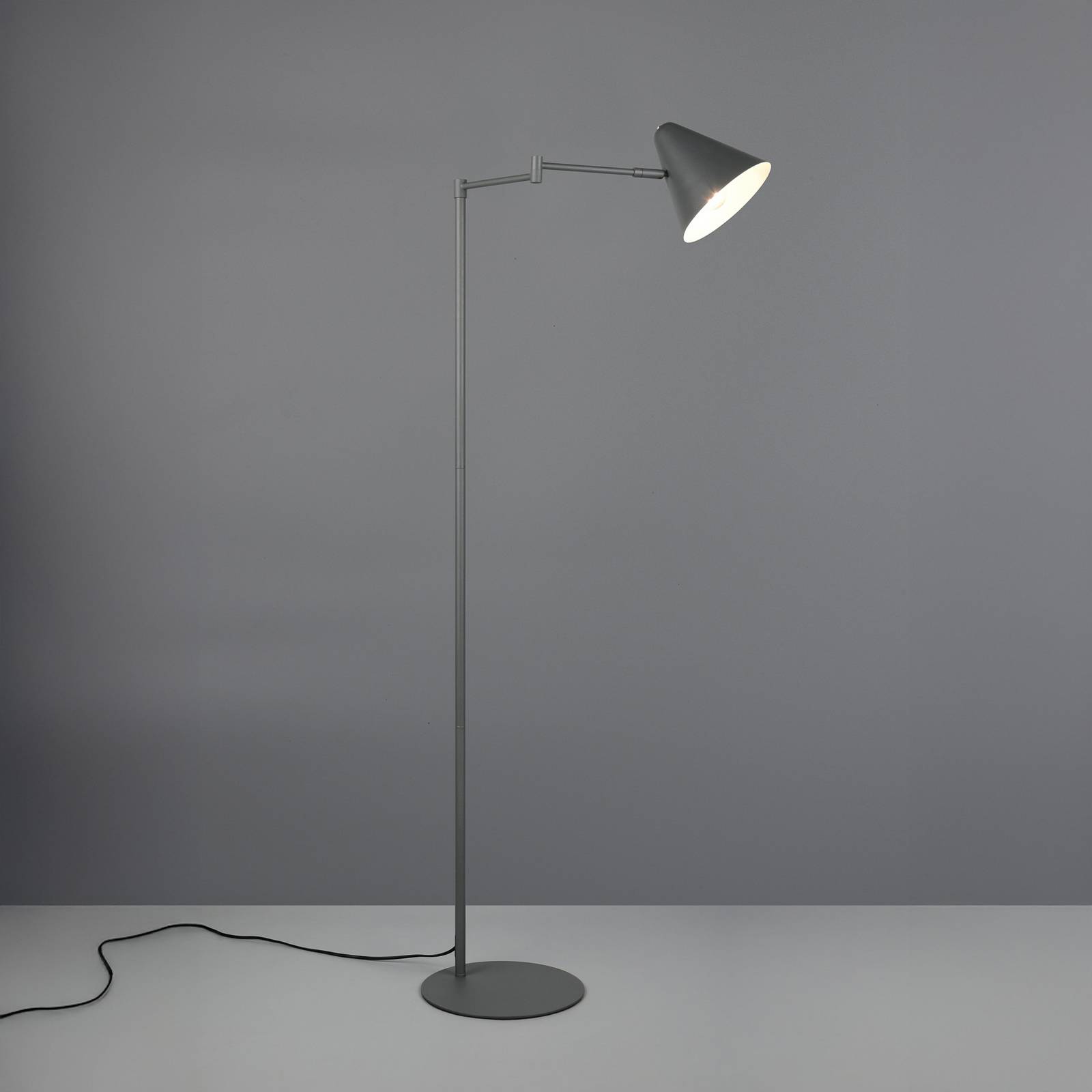Stehlampe Cosima, anthrazit, Höhe 126 cm, Metall von Trio Lighting