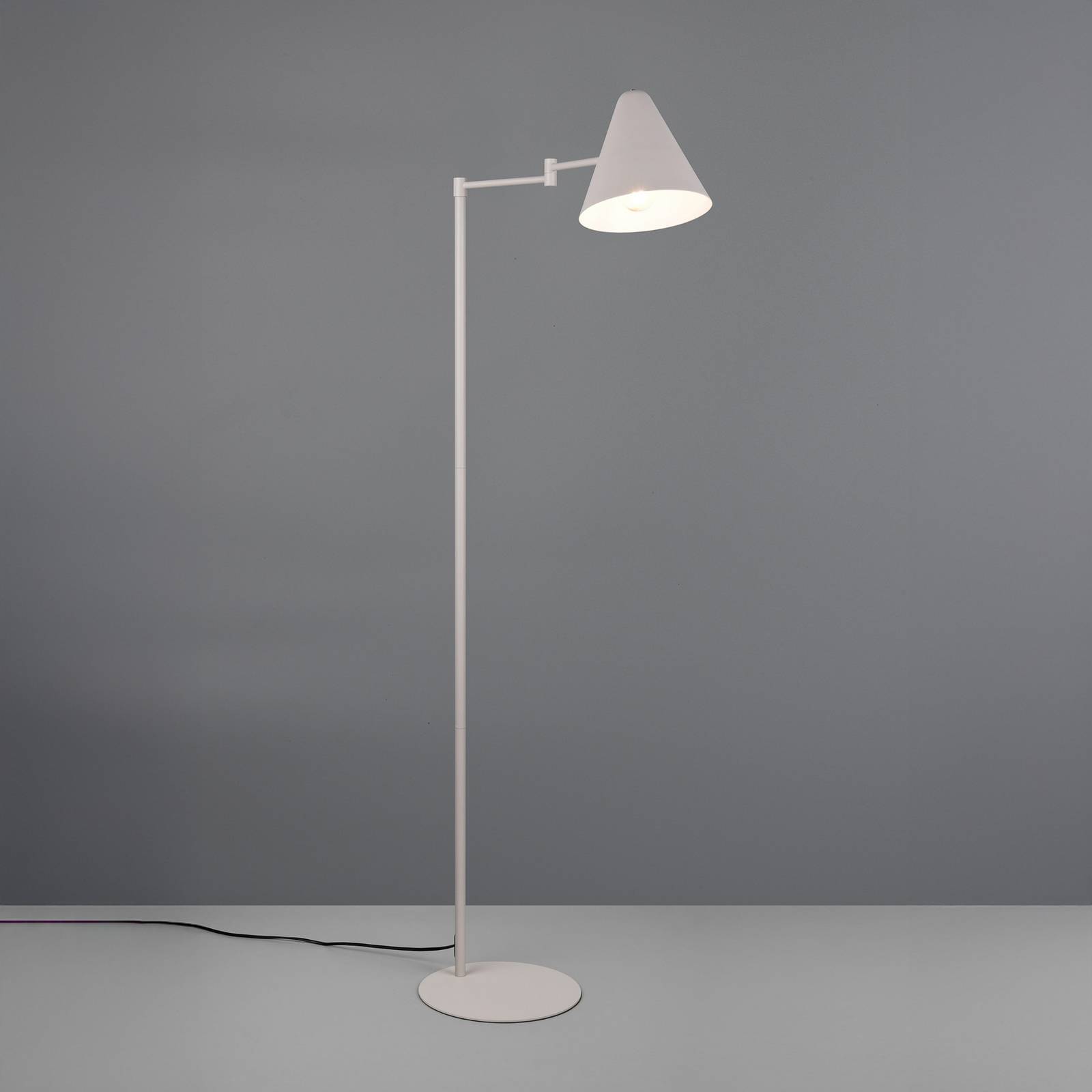 Stehlampe Cosima, hellgrau, Höhe 126 cm, Metall von Trio Lighting