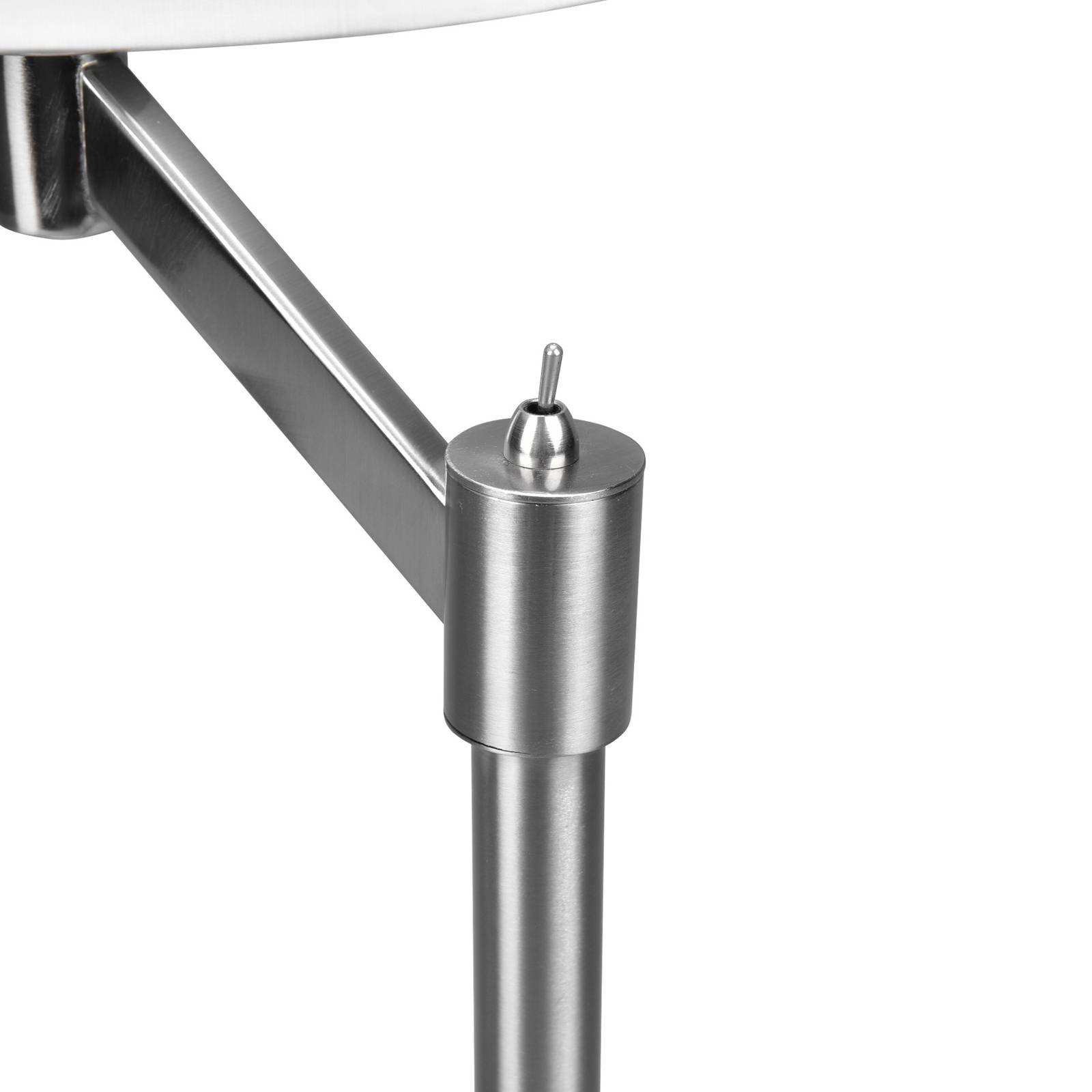 Tischleuchte Cassio mit Stoffschirm, nickel von Trio Lighting