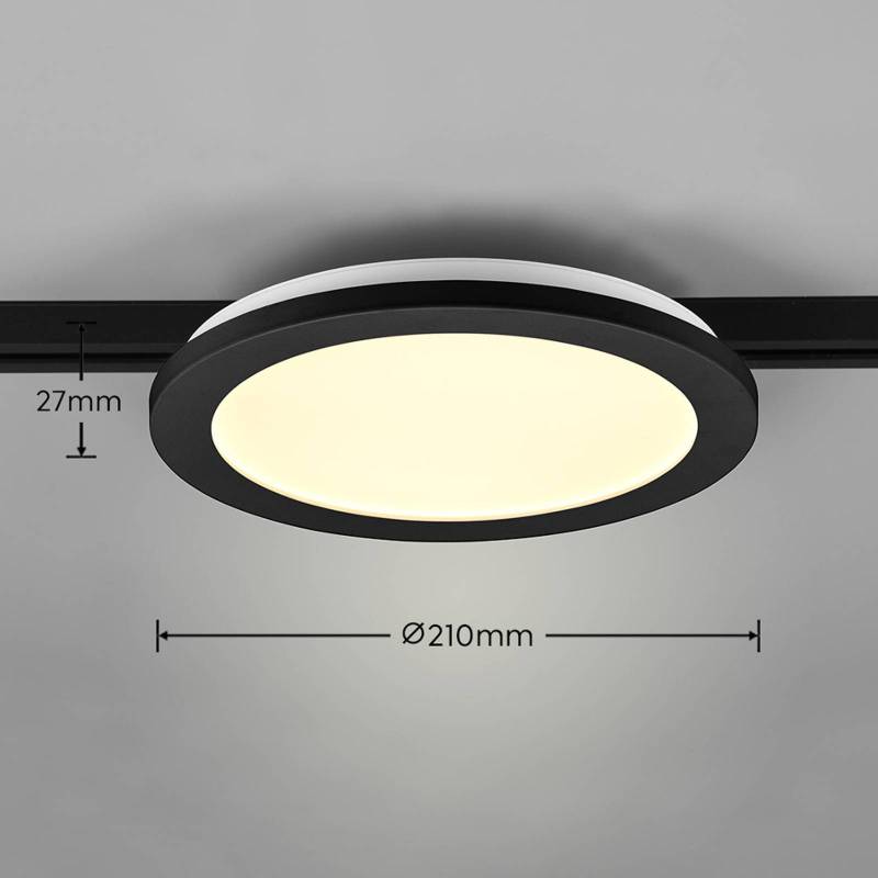 LED-Deckenlampe Camillus DUOline, Ø 26 cm, schwarz von Trio Lighting