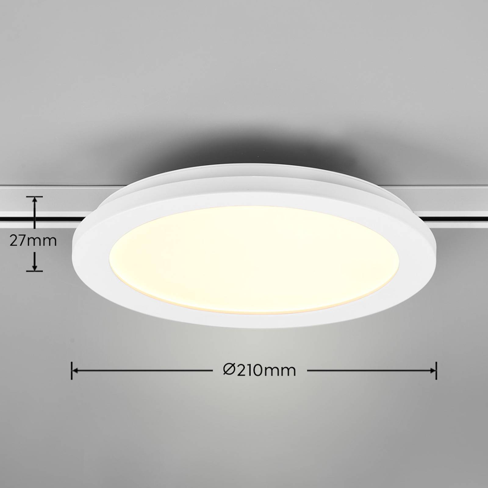 LED-Deckenlampe Camillus DUOline, Ø 26 cm, weiß von Trio Lighting