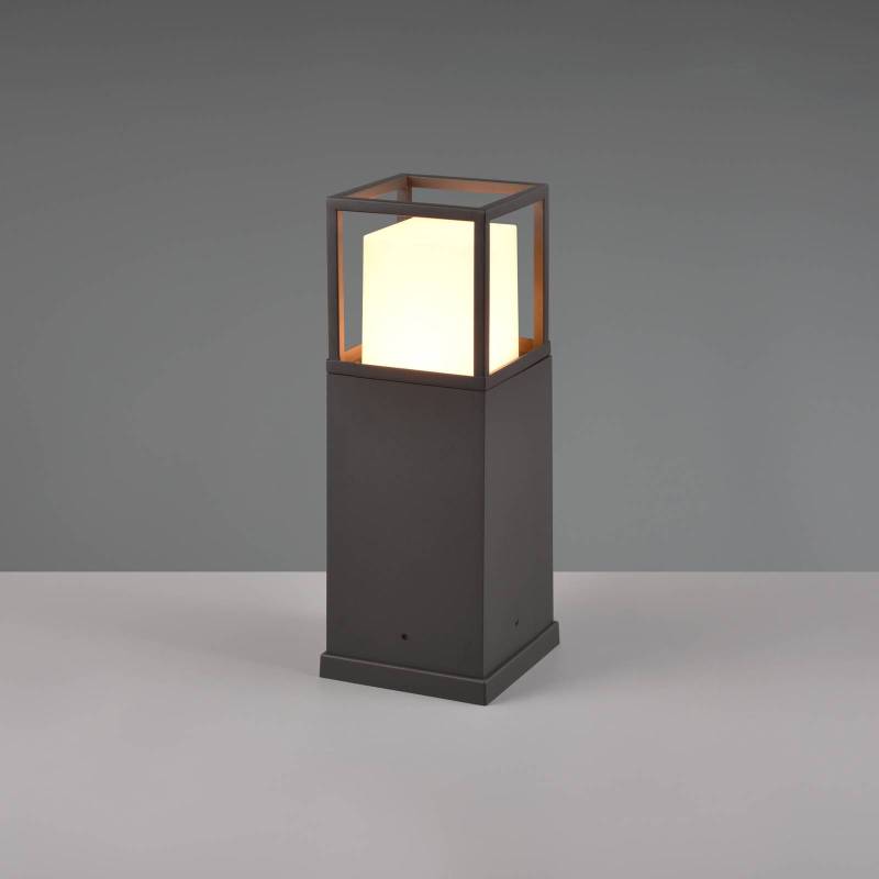 LED-Sockelleuchte Witham, 40 cm hoch, anthrazit, CCT, IP54 von Trio Lighting