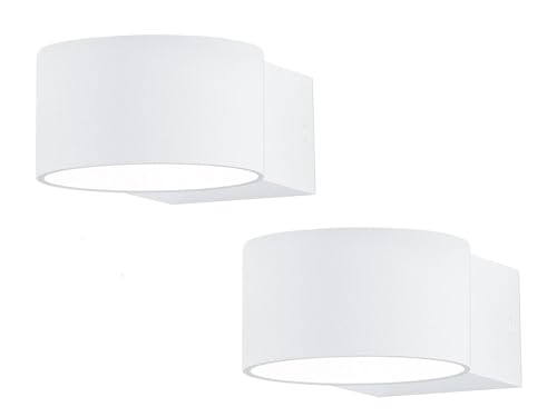 2er Set Wandleuchten LACAPO mit Up- & Down Lichteffekt, weiß matt, Osram LED, Trio Leuchten von Trio Leuchten