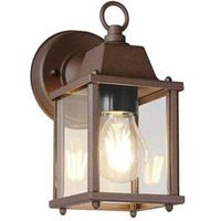 Außenwandlampe Laterne Haustürlampe Alu rost Gartenleuchte Fassadenlampe 22,5 cm von Trio